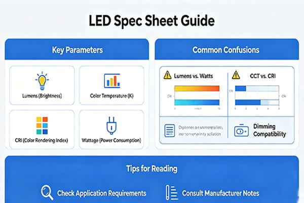 LED spec sheets can be confusing at first